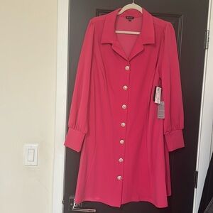 Pink long sleeve dress
